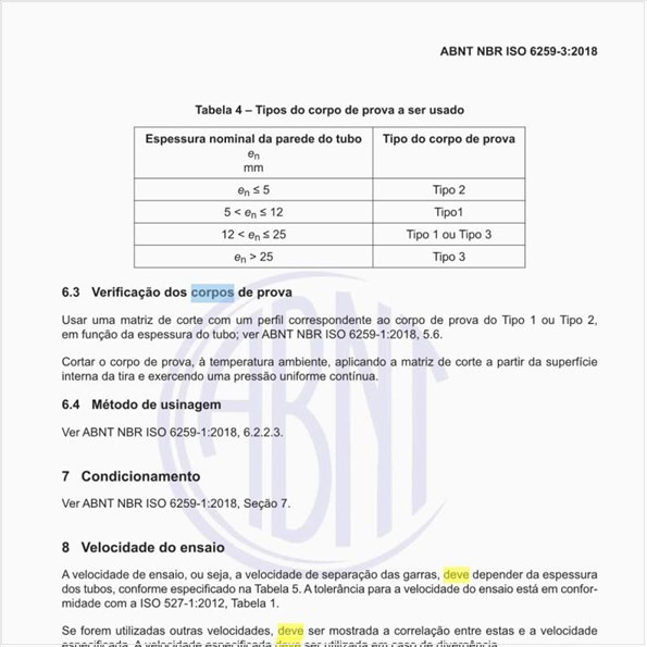 Target Normas Como Deve Ser Feita A Verifica O Dos Corpos Prova