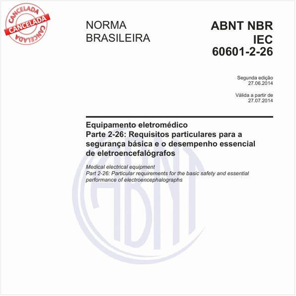 Abnt Nbr Iec 60601 2 26 Nbriec60601 2 26 Equipamento Eletromédico 6928