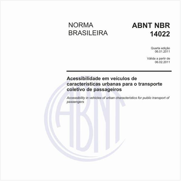 ABNT NBR 14022 NBR14022 Acessibilidade Em Veículos De