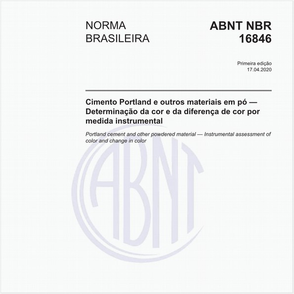 Target Normas ABNT NBR 16846 NBR16846 Cimento Portland Outros