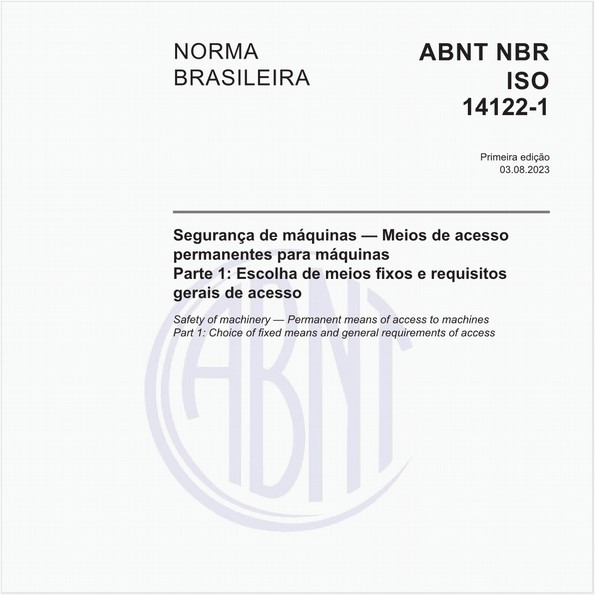 Target Normas ABNT NBR ISO 14122 1 NBRISO14122 1 Segurança