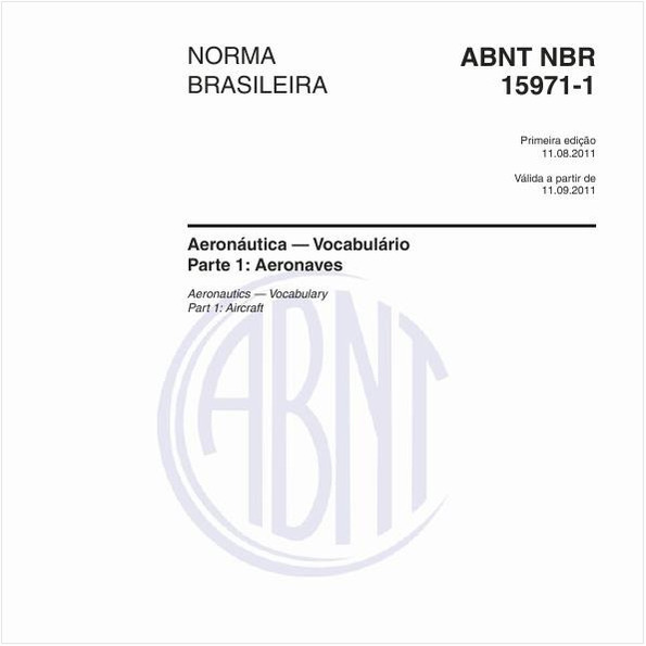 ABNT NBR 15971 1 NBR15971 1 Aeron utica Vocabul rio Parte 1