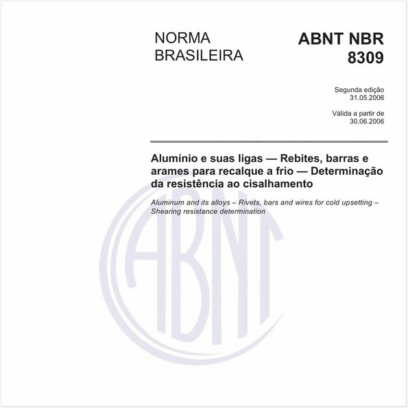 Abnt Nbr 8309 Nbr8309 Alumínio E Suas Ligas Rebites Barras E 4381