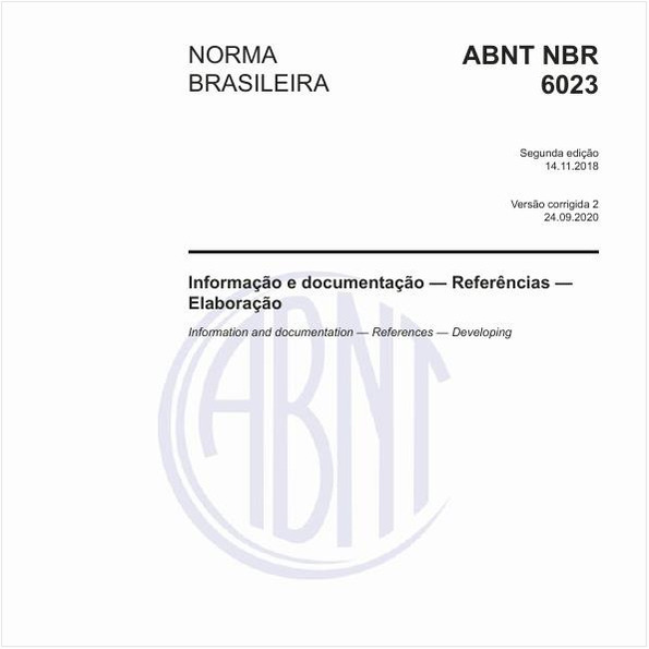 Abnt Nbr 6023 Nbr6023 Informação E Documentação Referências 3764