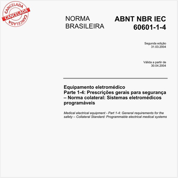 Target Normas Abnt Nbr Iec 60601 1 4 Nbriec60601 1 4 Equipamento 9345