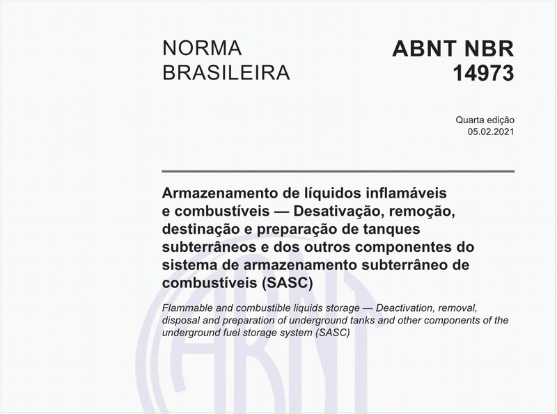 Target Normas: ABNT NBR 13782 NBR13782 Posto de serviço Sistemas