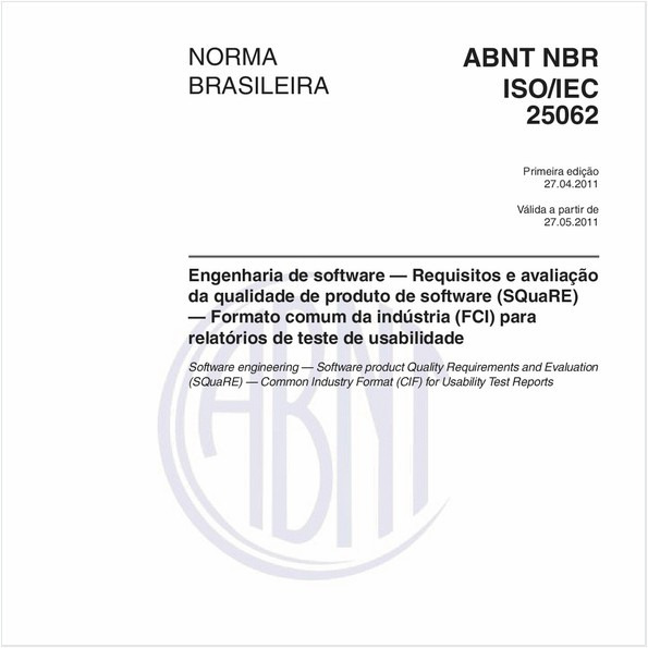 Target Normas Abnt Nbr Isoiec 25062 Nbrisoiec25062 Engenharia 2282