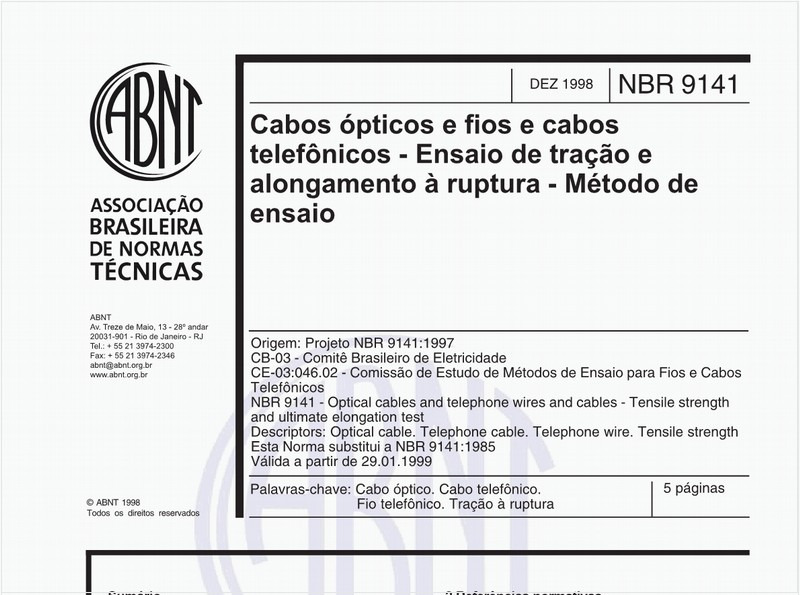 ABNT NBR 10017 NBR10017 Seleção de métodos de ensaio e requisitos