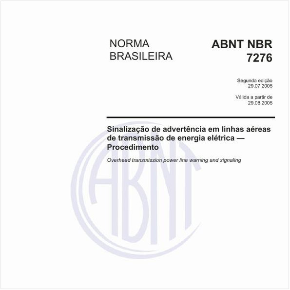 Target Normas Abnt Nbr 7276 Nbr7276 Sinalização De Advertência 3076