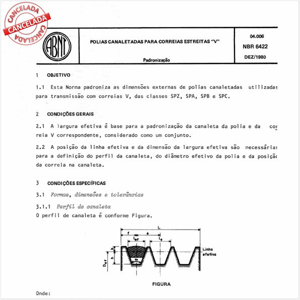 Target Normas Abnt Nbr 6422 Nbr6422 Polias Canaletadas 4340