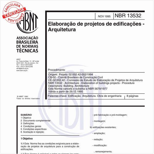 Target Normas Abnt Nbr 13532 Nbr13532 Elaboração De Projetos 3163